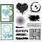 Custom PVC Plastic Clear Stamps, for DIY Scrapbooking, Photo Album Decorative, Cards Making, Mixed Shapes, 160x110mm