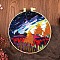 DIY Landscape Pattern Embroidery Kits for Beginners, Including Printed Cotton Fabric, Embroidery Thread & Needles, Embroidery Hoop, Colorful, 165x150mm