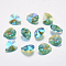 Faceted Glass Rhinestone Pendants, Imitation Austrian Crystal, teardrop, Aquamarine, 24x12x6.5mm, Hole: 1.5mm