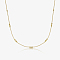 925 Sterling Silver Chain Necklaces, Golden, 15.75 inch(400mm)