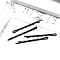 Metal Hair Bobby Pins, Jewelry Hair Accessories, Black, 55x2mm, 100pcs/set