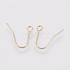 Brass Earring Hooks KK-R058-144G-2