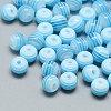 Transparent Stripe Resin Beads RESI-S345-8mm-04-1