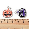 Halloween Theme Rack Plating Alloy Enamel Pendants PALLOY-F311-02P-3