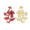 Chinese Style Alloy Enamel Chandelier Components Links X-ENAM-E329-67E-G-4