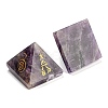 Natural Amethyst Pyramid Healing Figurines G-A091-01H-2