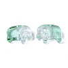 Two Tone Transparent Spray Painted Glass Beads X1-GLAA-T022-01-C04-2