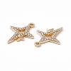 Alloy Rhinestone Pendants PALLOY-P287-08LG-4