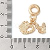 Rack Plating Alloy Crystal Rhinestone European Dangle Charms PALLOY-S189-19G-3