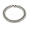 201 Stainless Steel Cuban Link Chains Bracelet for Men Women BJEW-H550-07A-P-1