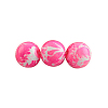 Baking Painted Round Glass Beads Strands X-DGLA-S084-6mm-55-1