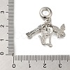 Rack Plating Alloy Enamel European Dangle Charms PALLOY-A009-05P-3