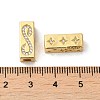 Rack Plating Brass Micro Pave Cubic Zirconia Beads KK-K377-14G-3