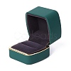 Square Plastic Jewelry Ring Boxes OBOX-F005-01A-2