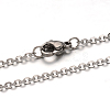 304 Stainless Steel Cable Chain Necklace STAS-L164A-01P-1