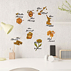 16 Sheets 8 Styles Waterproof PVC Wall Stickers DIY-WH0345-013-6