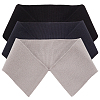 BENECREAT 3Pcs 3 Colors 95% Cotton & 5% Elastic Fiber Ribbing Fabric for Cuffs FIND-BC0004-41-1