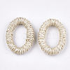 Handmade Woven Linking Rings WOVE-T006-145-2