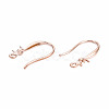 316 Surgical Stainless Steel Hook with Rhinestone Settings and Horizontal Loop STAS-N092-134RG-2