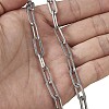 304 Stainless Steel Paperclip Chains CHS-YS0001-01P-5