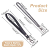 WADORN 2Pcs 2 Style Wristlet Bag Straps DIY-WR0003-05B-2