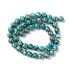 Assembled Natural Imperial Jasper & Synthetic Opal Beads Strands G-K317-A09-01-4