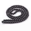 Black Glass Pearl Round Loose Beads For Jewelry Necklace Craft Making X-HY-8D-B20-2