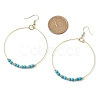 Synthetic Turquoise Dangle Earrings EJEW-JE05809-3