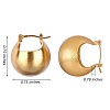 Alloy Thick Round Hoop Earrings for Women JE1012A-3