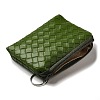 Diamond Textured PU Leather Wallets with Alloy Zipper AJEW-B024-05-3