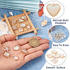 12Pcs 6 Styles Natural Shell Pendants BSHE-TA0002-06-4