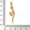 Brass Micro Pave Cubic Zirconia Pendants KK-M099-10G-B-3