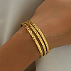 Stainless Steel Triple Layer Cuff Bangles RJ3221-2-2