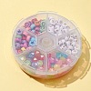 210Pcs 6 Style Opaque & Transparent & Plating Acrylic Beads OACR-FS0001-09-2