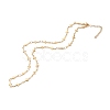 304 Stainless Steel Cross Link Chain Necklaces NJEW-JN03391-1