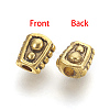 Tibetan Style Alloy Beads X-GLF0332Y-NF-2