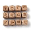 Natural Wood Constellation Beads WOOD-M002-06-4