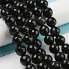 Natural Black Agate Round Beads Strand G-L084-10mm-28-4