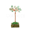 Green Aventurine Flower Garden Crushed Stone Fortune Tree Ornaments Mini Home Creative Office Decoration Crafts Small Ornaments PW-WG4CBFE-02-1