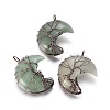 Natural Green Aventurine Tree of Life Wire Wrapped Pendants G-L520-E04-R-NF-1