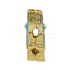 Chinese Style Alloy Enamel Chandelier Components Links X-ENAM-L015-13A-G-6