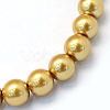 Baking Painted Glass Pearl Bead Strands X-HY-Q003-3mm-08-2