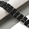 Natural Black Stone Beads Strands G-L596-A11-01-2