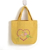 DIY Flower Pattern Handbag Embroidery Bag Kits PW-WG57886-05-1