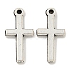 Tibetan Style Alloy Latin Cross Pendants TIBEP-Q040-068AS-NR-1