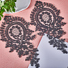 Polyester Embroidery Flower Lace Appliques DIY-WH0409-61-4