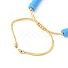 MIYUKI Glass Seed Rectangle Charm Bracelet BJEW-MZ00037-02-2
