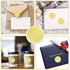 34 Sheets Self Adhesive Gold Foil Embossed Stickers DIY-WH0509-003-4