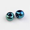 8/0 Electroplated Iris Round Glass Seed Beads X-SEED-A009-3mm-603-2