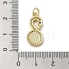 Brass Micro Pave Cubic Zirconia Pendants KK-Q808-22G-3